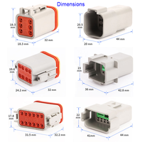 Pince à sertir pour amplificateur de connectivité auto te, prise mâle femelle 6 12 broches pa66 connecteur de voiture automatique rapide prise de boîtier tyco
