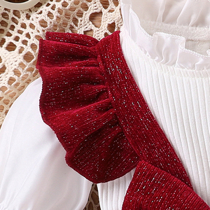 Set Regalo per Neonato Nuovo Arrivo con Body a Spalline e Maniche a Volant, Vestiti Invernali da Bambina Ropa De <span class=keywords><strong>Bebe</strong></span> - Product Image 6