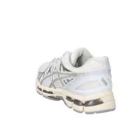 Zapatillas de running para hombre Gel-Kayano 20 con cordones, parte superior de malla transpirable, patrón geométrico, color blanco, talla 42, estilo para caminar