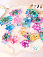 Jouet Squishy Monstre aux Grands Yeux Pailleté en Maltose, en TPR à Remontée Lente, Doux à Presser, Anti-Stress, Vente en Gros Directe Usine