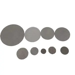 Customization Different Metal SS Stainless Steel Woven Wire Mesh Screen Etching Sintered Filter Disc