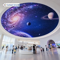 Layar Video Wall LED Silindris Definisi Tinggi, Lembut, Besar, Fleksibel, untuk Dalam Ruangan P2.5