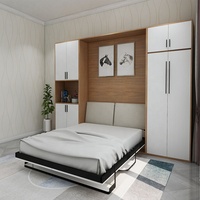Mobilier gain de place, mécanisme de bureau double, taille double, queen size, pour petits appartements