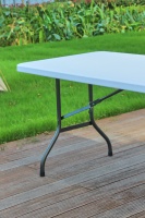 Table de chevalet pliante en plastique de 3.5cm d'épaisseur blanche de vente chaude 6ft
