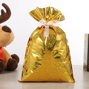 Sac cadeau de bonbons de Noël personnalisé Décorations de Noël Père Noël Emballage de <span class=keywords><strong>biscuits</strong></span> de Noël Sacs à cordon de Noël - Product Image 6