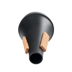 Silenciador de <span class=keywords><strong>trompeta</strong></span> recto, ligero, de plástico negro para principiantes, para uso de músicos de instrumentos de viento madera - Product Image 5