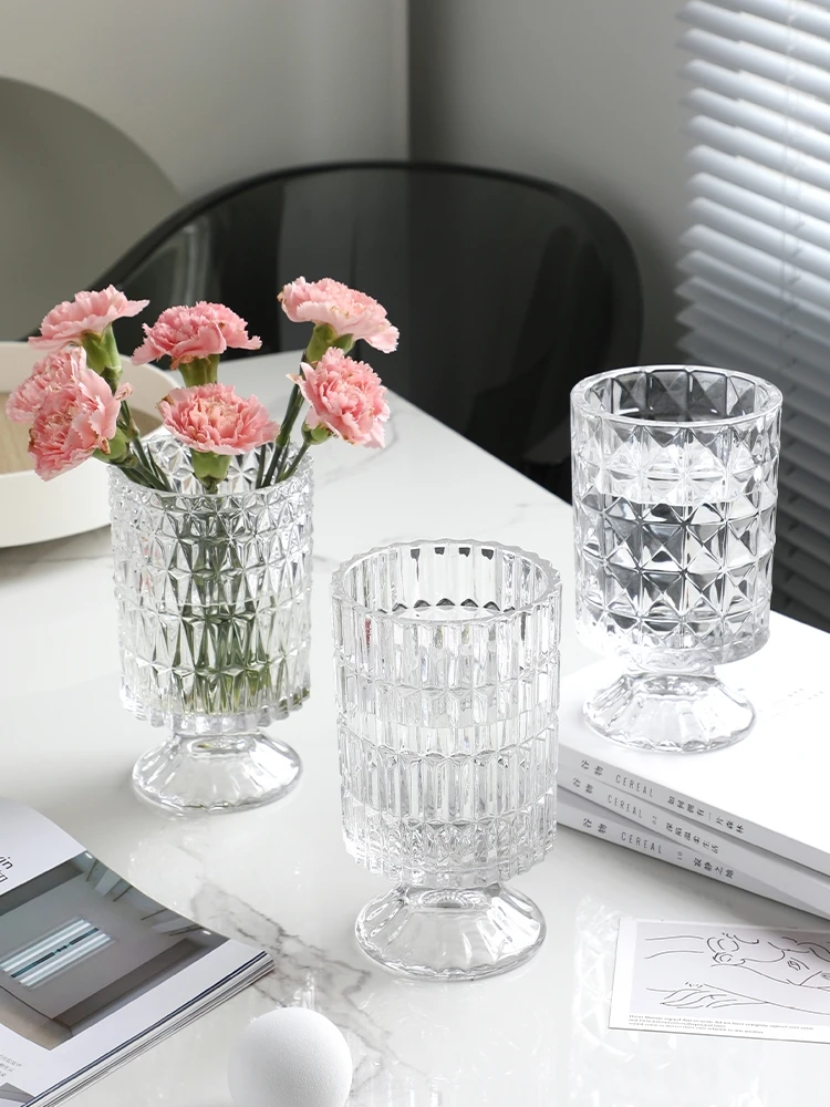 Factory Produced Wholesale Glass Flower Vase for Home Decor