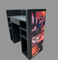 Mur vidéo LED immersif de forme personnalisée pour cabine DJ P1.25 P1.53, service frontal magnétique, affichage intérieur IP45