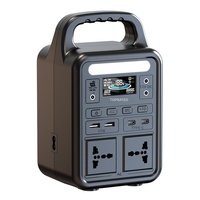 Station d'alimentation portable d'extérieur 150W 80Wh avec batterie au phosphate de fer lithium et éclairage d'ambiance LED 220V – Bestseller transfrontalier