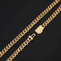 Bracelet chaîne à maillons cubains Miami brillant en zircon cubique à une rangée de bijoux hip hop pour hommes