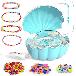 Machine à tisser les perles électrique automatique DIY, pour la fabrication manuelle de perles en plastique, jouets pour enfants, conception coquillage, production de perles de riz - Product Image 6