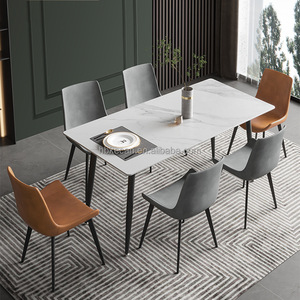 Sang Trọng Hiện Đại Phòng Ăn Đặt 4-Mảnh Đồ Nội Thất Nhà Bếp Bàn Ăn Và Ghế Cho Nhà Hội Thảo Nhập Kho Sử Dụng - Product Image 5