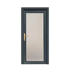 aluminum frame interior soundproof swinging glass door modern for office kitchen toilet Can be customized