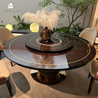 Ensemble de table à manger italienne avec 6 chaises de designer, fabrication Foshan, pour usage domestique, hôtelier et projets de villas, vente en gros