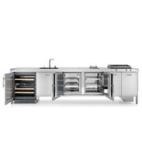 Cuisine extérieure en acier inoxydable de qualité supérieure, armoire de cuisine, barbecue, résistant à la chaleur, imperméable aux intempéries
