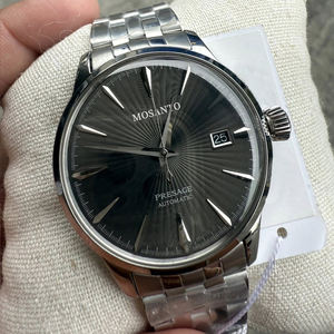 นาฬิกา Seikot 5 สแตนเลสสตีล รุ่น <span class=keywords><strong>Black</strong></span> Cocktail <span class=keywords><strong>Series</strong></span> โครงสร้างโปร่งใส ระบบอัตโนมัติ กันน้ำ 100 เมตร สำหรับผู้ชาย สไตล์ธุรกิจและกีฬา - Product Image 4