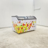 Congélateur îlot de présentation de viande 350L, Vitrine de présentation commerciale en gros, Congélateur îlot, Réfrigérateur-congélateur commercial