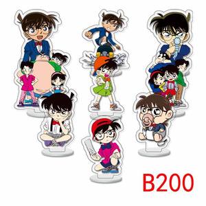 9 unids/set <span class=keywords><strong>Detective</strong></span> <span class=keywords><strong>Conan</strong></span> Kudou Shinichi Mouri Ran accesorios figura plástico artesanía acrílico Anime soporte placa - Product Image 2