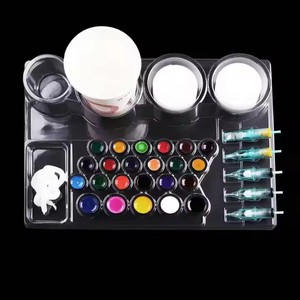 Bandeja de tinta para tatuajes al por mayor, 24 unidades, soporte para cartuchos y agujas, paleta de colores, bandeja de plástico desechable, bandeja de limpieza para estudio de tatuajes - Product Image 6