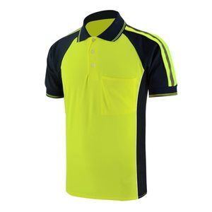 <span class=keywords><strong>Camiseta</strong></span> Polo <span class=keywords><strong>de</strong></span> Alta Visibilidad para Trabajo, 100% Poliéster, Manga Corta, Naranja, Reflectante, para Hombre, Construcción - Product Image 3