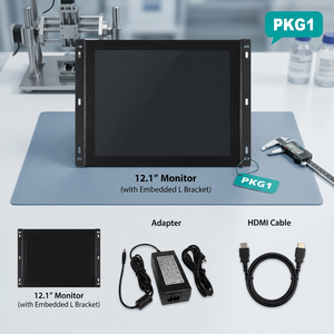 Moniteur encastré le plus vendu, moniteur avec entrée HDMI, moniteur industriel B2B avec supports de montage sur panneau - Product Image 1