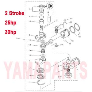 93602-20M02 PIN SPINE PER YAMAHA HIDEA PARSUN SEATAN <span class=keywords><strong>HDX</strong></span> 2 TEMPI 25HP 30HP MOTORE FUORIBORDO - Product Image 1