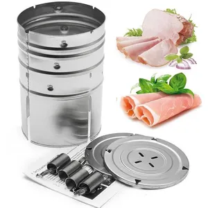 Hot Sale Kitchen Cooking Tools Aço inoxidável Ham Press Maker Machine Seafood Hamburger Meat Poultry Tools