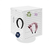 Présentoir rotatif de comptoir en métal personnalisable Mingtang avec crochets pour magasin