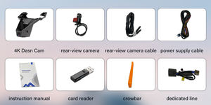 Car Black Box Hidden Dashcam WIFI App Control Front Rear Camera 4K Car Rear View Mirror Recorder pour Citroen <span class=keywords><strong>C5</strong></span> <span class=keywords><strong>Aircross</strong></span> <span class=keywords><strong>2022</strong></span> - Product Image 4