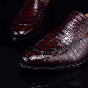 Nuevos estilos de moda para hombres, zapatos mocasines clásicos de cocodrilo puro, zapatos turcos para hombres, bonitos zapators, zapatos formales de cocodrilo elegantes para hombres - Product Image 4