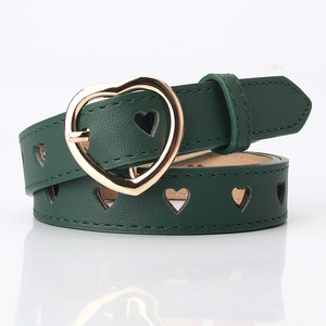 Nouvelle ceinture décorative en alliage avec boucle en forme de cœur creux pour robe pull <span class=keywords><strong>femme</strong></span> style doux - Product Image 6