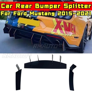 For Ford Mustang 2015-2021 Body Kit Rear Bumper Lip Splitter Rear Bumper Diffuser Spoiler Guard <b>Apron</b> Car Accessories - Product Image 2