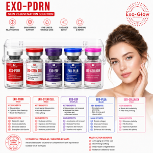 เซรั่มบำรุงผิวพรีเมียม อี็กโซโซม PDRN EGF สำหรับลดเลือนริ้วรอย ผลิตจากวัตถุดิบเกาหลี จัดจำหน่ายโดยโรงงาน OEM - Product Image 1