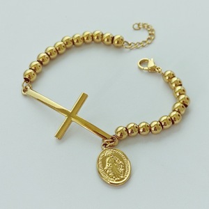 <span class=keywords><strong>Pulsera</strong></span> <span class=keywords><strong>de</strong></span> Acero Inoxidable con Cadena y Dijes <span class=keywords><strong>de</strong></span> <span class=keywords><strong>la</strong></span> Cruz <span class=keywords><strong>de</strong></span> Jesús y <span class=keywords><strong>la</strong></span> Medalla Milagrosa <span class=keywords><strong>de</strong></span> <span class=keywords><strong>la</strong></span> Virgen María, Estilo Chic, Venta al por Mayor para E-commerce, Joyería Quake - Product Image 5