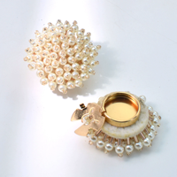 Gros Clip Strass Bouton pour Chemise Couverture Décorative Boutons De Manchette Bouton Fleur Clip Bouton LSCB042