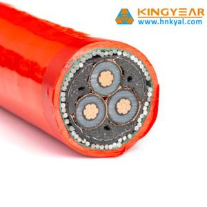 Câble d'alimentation industriel souterrain de haute qualité SWA, conducteur en cuivre toronné, blindage en fil d'acier, isolation XLPE/PVC, modèle Nxy - Product Image 2
