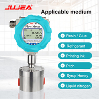 Débitmètre à engrenages circulaires affichage numérique 4-20mA/impulsion/RS485 huile hydraulique haute viscosité en acier inoxydable Micro capteur de débit à engrenages