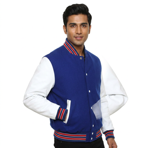 Veste universitaire en laine et cuir pour homme de haute qualité, toile durable pour un usage quotidien, confortable, élégante, design tendance - Product Image 1
