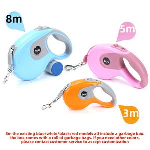 <span class=keywords><strong>Rare</strong></span> corde de laisse de chien et de chat coupe-vent auto-rétractable de couleur personnalisable, anti-dérapant durable, beau ruban d'outil de marche pour animaux de compagnie - Product Image 2