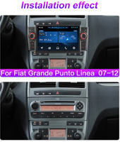 Radio Mobil Android 15 8+128GB, Mendukung AM Carplay Android Auto untuk Fiat Grande Linea Punto 2007-2012, Pemutar Multimedia Mobil