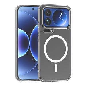 Para <span class=keywords><strong>Xiaomi</strong></span> Mi 17 Pro Max Clear Magnetic Case, New Shockproof Corner Anti-Scratch TPU + PC Funda para teléfono móvil para <span class=keywords><strong>Xiaomi</strong></span> 17 Pro Max - Product Image 6