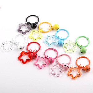 Colgante <span class=keywords><strong>de</strong></span> estrella <span class=keywords><strong>de</strong></span> <span class=keywords><strong>cinco</strong></span> puntas transparente y colorido con forma <span class=keywords><strong>de</strong></span> campana para llavero, accesorios <span class=keywords><strong>de</strong></span> joyería DIY hechos a mano para muñecos <span class=keywords><strong>de</strong></span> peluche - Product Image 5