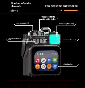 Loa, màn hình cảm ứng bầu không khí ánh sáng, Loa di động, công suất cao không dây loa mini - Product Image 2