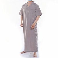 Vêtements islamiques Arabie Thobe Arabe Jubba pour Homme Homme Thobe Islamique Gamis Robe Musulmane Pyjama