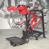 Machine de Squat Hack Réglable GLSfitness, Presse à Jambes Commerciale Complète, Appareil d'Entraînement pour le Dos et les Jambes, Matériau en Acier Écologique