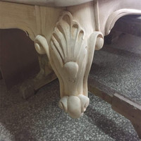 Pieds de table, de canapé et de chaise en bois massif sculpté, style moderne, pour salon extérieur, bureau à domicile