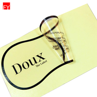 Étiquette personnalisée pour sous-vêtements, 1 ensemble, biodégradable, pour doublures, protection, adhésif hygiéniques, Transparent, autocollant d'hygiène