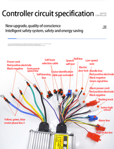 Motore elettrico a tre ruote a quattro ruote motore a corrente continua motore Brushless 60 v72v1800w DC motore <span class=keywords><strong>HRD</strong></span>/NANPU Controller ad alta velocità Kit - Product Image 4