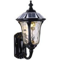 Lampe murale solaire en aluminium, imperméable, pour l'extérieur, pour Villa, jardin, cour, lumière de couloir en verre de style européen