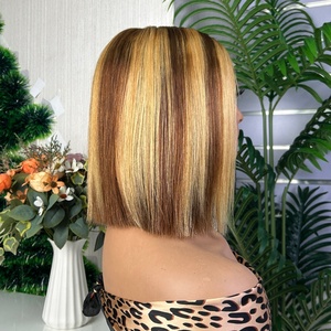 Wholesale Price Hot Selling 2*6 <b>Bob</b> <b>Wig</b> Super Double Drawn Hair 100% Human Hair - Product Image 5